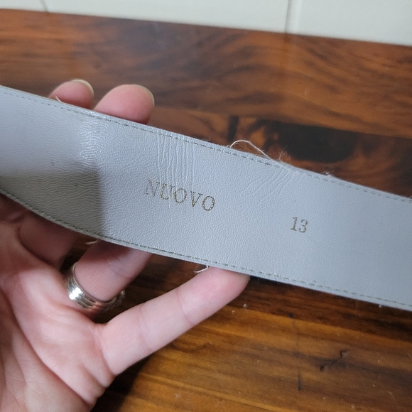 Vintage Nuovo Teal Pink Southwestern Print Belt - Picture 4 of 4